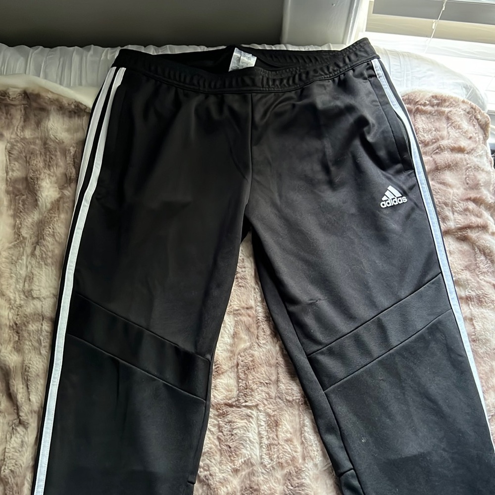 Adidas track pants with ankle zippers